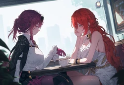 (Patreon)大接接萌妹子_穹的甜蜜三人行 | Caelus's Secret Threesome（Honkai Star Rail）[AI Generated][Uncensored] 作品封面