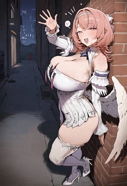 [HGK] Black-And-White Turn Change Remielle (ZZZ) / 白黒ターンチェンジ (Patreon) [AI Generated]