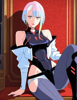 [嘎裡豬排] 電馭叛客：邊緣行者 Lucy (Cyberpunk: Edgerunner) (Patreon) [AI Generated] 作品封面