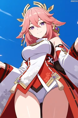 [AyaEcchi] Yae | Genshin Impact💖 [AI Generated] 作品封面