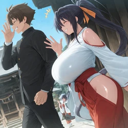 [Love4UAndAI] 20260318 Himejima Akeno Shrine Maiden // 姫島朱乃 巫女 [HQ] [AI Generated]