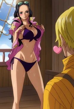 [SecreArt] Nico Robin x Sanji [63pic] - One Piece (Patreon) [AI Generated] 作品封面
