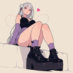 [PinkName] Emilia - Soft glow ❄️ (Patreon) [AI Generated] 作品封面