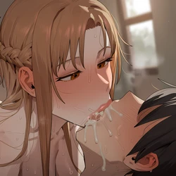[Pixiv] Artlex (125743338) Asuna x Wolf NTR [Ai Generated] 作品封面