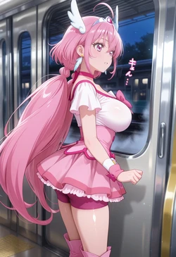 [ぱられるの世界] Cure Happy - Train Play (Patreon) (AI Generated) 作品封面