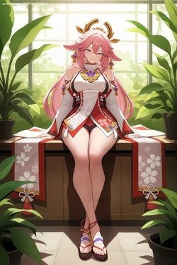 [Infinite Waifus] Yae Miko - Genshin Impact [AI Generated] 作品封面