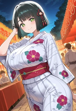 [Nankoai] Ginko Momose -百生 吟子-req-kimono-festival.outdoors- (Patreon) [AI Generated] 作品封面