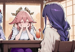 [Mimiya] Yae Miko 八重神子 | Genshin Impact - Poll Winner (Patreon) [AI Generated] 作品封面