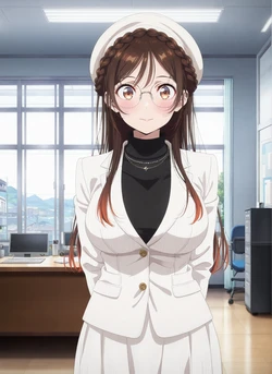 [GoodAI] ✨ Chizuru Mizuhara | Office Outfit with Glasses (Patreon) [AI Generated]