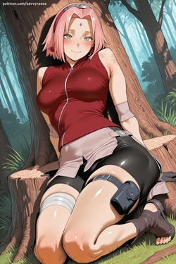 [Savannah Rae] Sakura Haruno (Chunin) [AI Generated]
