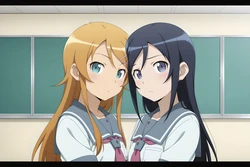 [LoveHUwU] Kousaka Kirino + Aragaki Ayase | NTR | 3p [AI Generated]