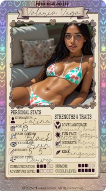Build-A-Slut, Bio and trading cards (Ongoing) [AI Generated] 作品封面