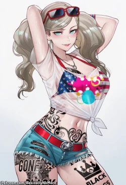 [BasicallyNoMore] Ann Takamaki Blacked (Patreon) [AI-generated] 作品封面