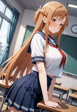 [ジブン] Desire Times: The Heroine's School Life — Sword Art Online  [AI Generated] 作品封面