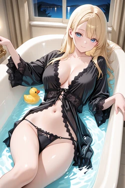 open-front nightgown [AI Generated] 作品封面