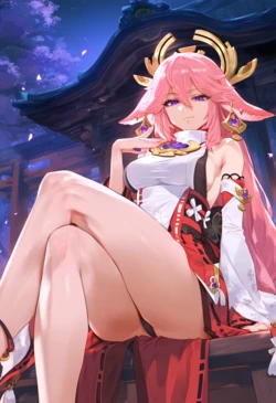 [WaifuLover985] Yae Miko x BBC+extras (2024.03.01) (Patreon) [AI Generated]