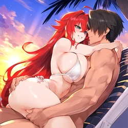 [BonsAI] Rias Gremory's vacation night [Request] (40p) (Patreon) [AI Generated]