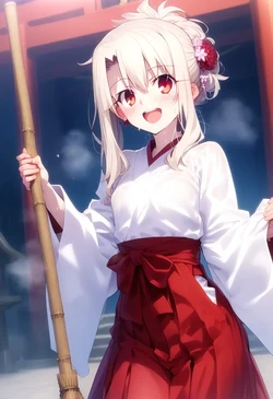 [Mikitoon_studio] Illyasviel von Einzbern in A Miko Outfit [AI Generated]