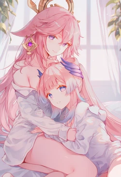 [Stormia] Yae Miko & Sangonomiya Kokomi | Genshin Impact | 184p [AI Generated] 作品封面