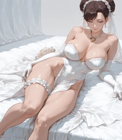[Velurieve] Chun-Li - Wedding Dress [AI Generated] 作品封面