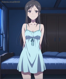 [Bluu AI] [Extra] Minko Tsurugi | Hanasaku Iroha [AI Generated]