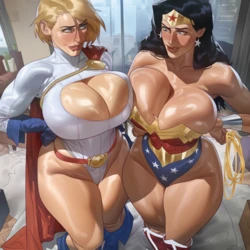 Yoara - Power Girl And Wonder Woman X BBC (Patreon) [AI Generated]