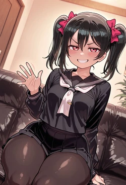 [Nankoai] Nico Yazawa - 矢澤にこ-req-black.serafuku.uniform-reverbunny-casting.couch-lovehotel-recording-BBC-NTR- (Patreon) [AI Generated] 作品封面