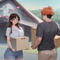 [GearingSage] Chizuru - Neighbor NTR (59p) (Patreon) [AI Generated] 作品封面