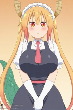 [UnjobDespiert] Tohru (Miss Kobayashi's Dragon Maid) gaaa [AI Generated]