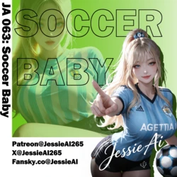[JessieAI] JA 063: Soccer Baby [AI Generated] 作品封面