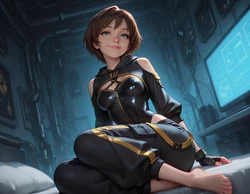 Patreon - BarePixels07 - Lily ⚡- Alone With Her Curiosity 🤍[AI GENERATED] 作品封面