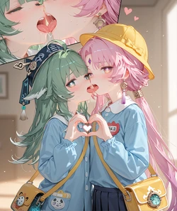 [misoya]-尾巴大爷今天不在家？！😋-[幼稚园COS服]-[蹦铁-霍霍+玄符]-(AI Generated)-霍霍先行 作品封面