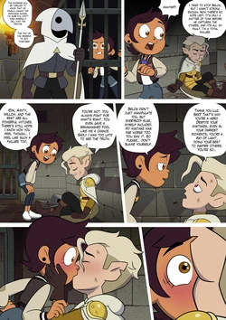 [Lester] 💜💛𝓛𝓾𝔃 𝓧 𝓗𝓾𝓷𝓽𝓮𝓻 comic (The Owl House) (Ongoing)
