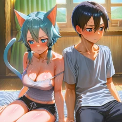 [DemonN] Sinon x Kirito 111p (Patreon) [AI Generated]