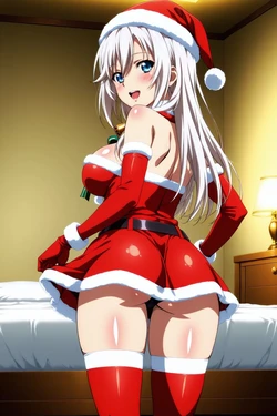 [minakaze] La Folia Rihavein - Mini Skirt Santa (Strike the Blood) [AI Generated] 作品封面