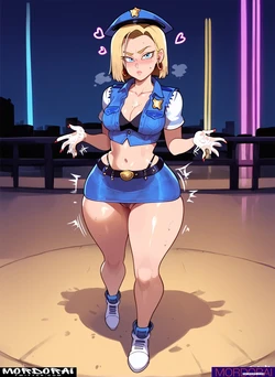 [Mordor AI] Android 18 - Cop [AI Generated]