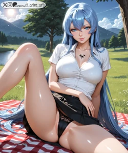 Outside with Esdeath (2025-06-01)[Eli Ashen] [AI Generated]
