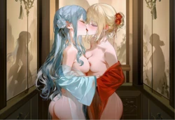 [薯条爱吃薯片]  【前戏+正戏1+正戏2】织女*2和憋了一年的牛郎 [AI Generated]