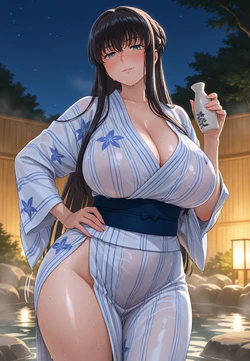 [Milfai / Mechaiart] Marina Ismail at hot springs [AI Generated]