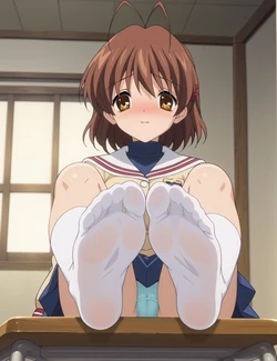 [アトリエくろてふ👣] footjob 旧作 Nagisa Furukawa (CLANNAD) [192P] [AI Generated]