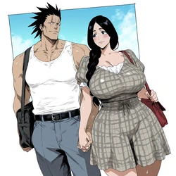 ［BlackWife黒い嫁］Retsu Unohana and having a child
