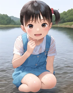 [Maho-shi / MahoMaho] River girl (pixiv) [AI Generated]
