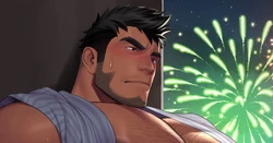 [Yuatari]  A Man's Fireworks Display