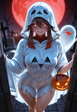 [361] Ghost HuTao [CodeMistake] [AI Generated] 作品封面