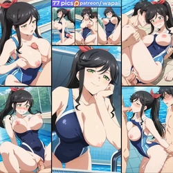[wapai] Wakana Kinme (Swimsuit) 金目 綿花奈 [AI Generated] 作品封面