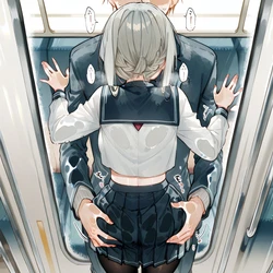 [ntaz] Kagari Got Touched On Train [AI Generated] 作品封面