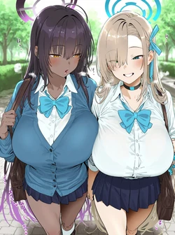 [大トロ定食] ギャルお姉さん達に逆ナンお持ち帰りされる話 [AI Generated] 作品封面