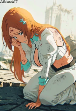 [AINoob17] Orihime Defeat [AI Generated]