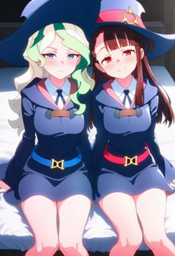 [Corudozera] 110pics (TIER S) Akko Kagari x Diana Cavendish (篝敦子xダイアナ・キャベンディッシュ) / Little Witch Academia (リトルウィッチアカデミア) [AI Generated]