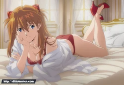 [Ditto Seeker] Asuka Langley (Neon Genesis Evangelion) The Confident Seduction (parody) [AI generated]